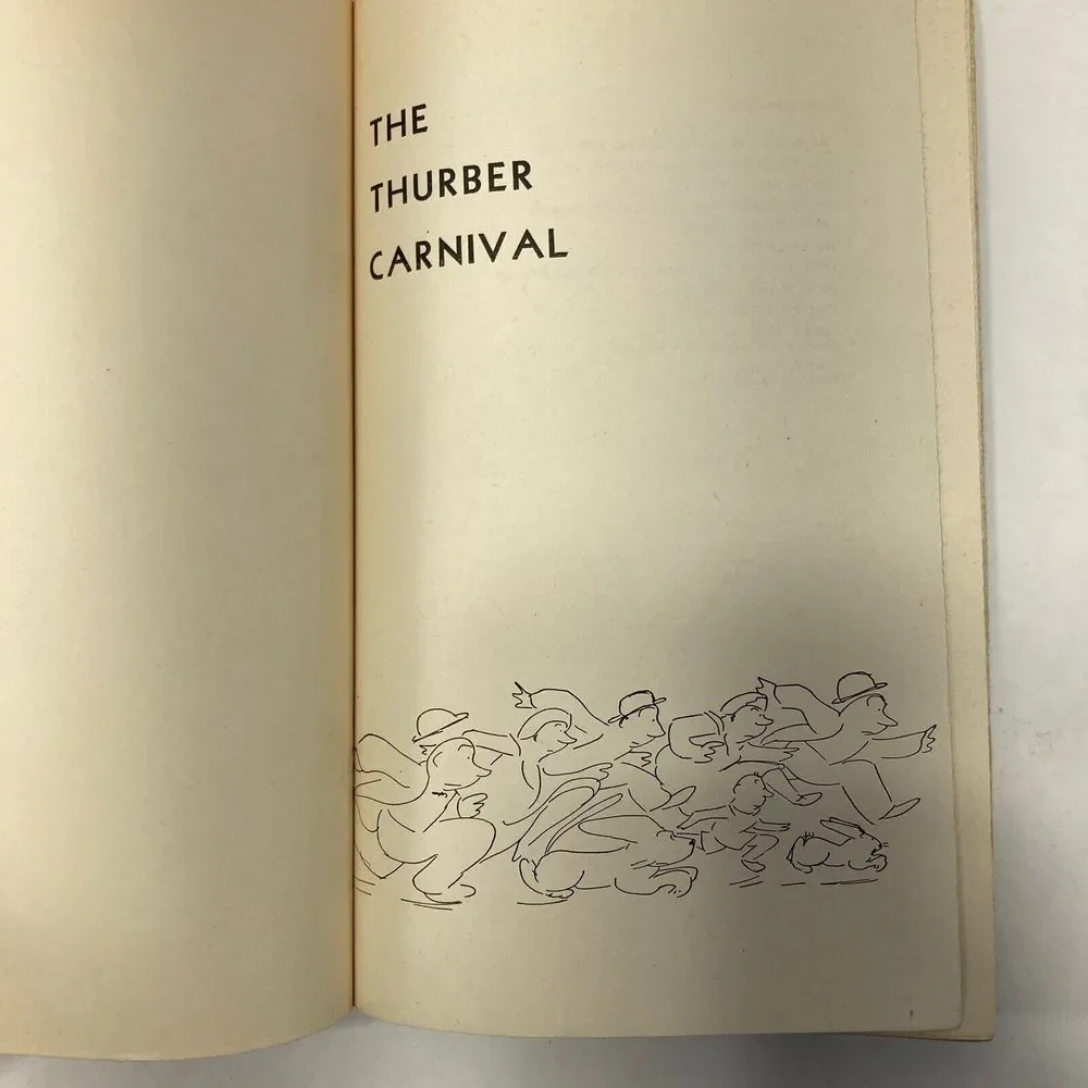 The Thurber Carnival by James Thurber 1945 Edition Hardcover Illustrated Vintage